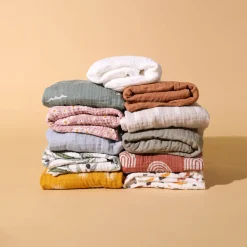 Crib Sheet In GOTS Certified Organic Muslin Cotton