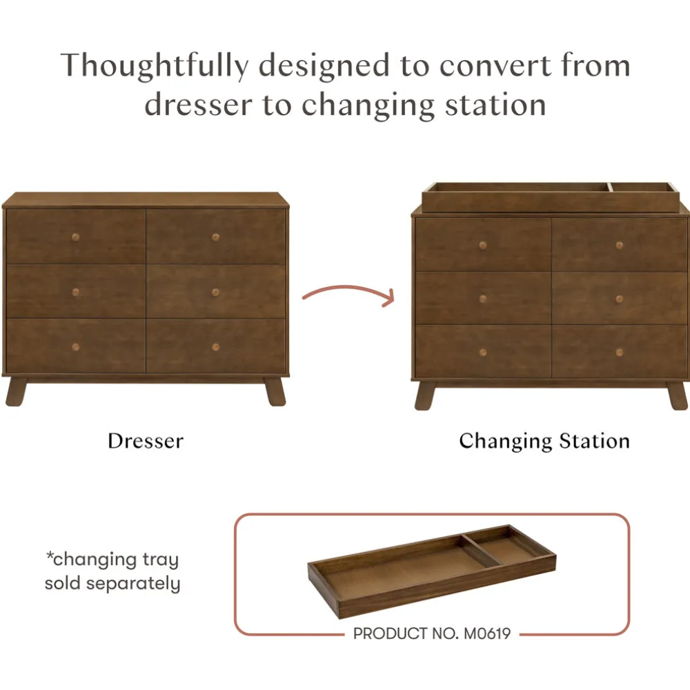 Hudson Modern 6-Drawer Assembled Dresser (48")