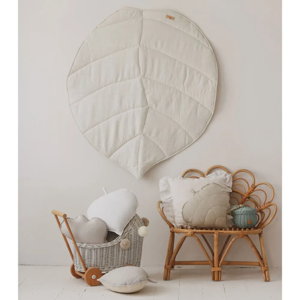 Linen Leaf Mat