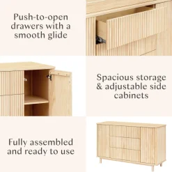 Pogo Tambour Extra Wide Assembled Dresser (58