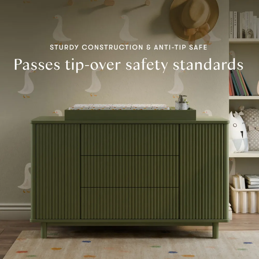 Pogo Tambour Extra Wide Assembled Dresser (58")