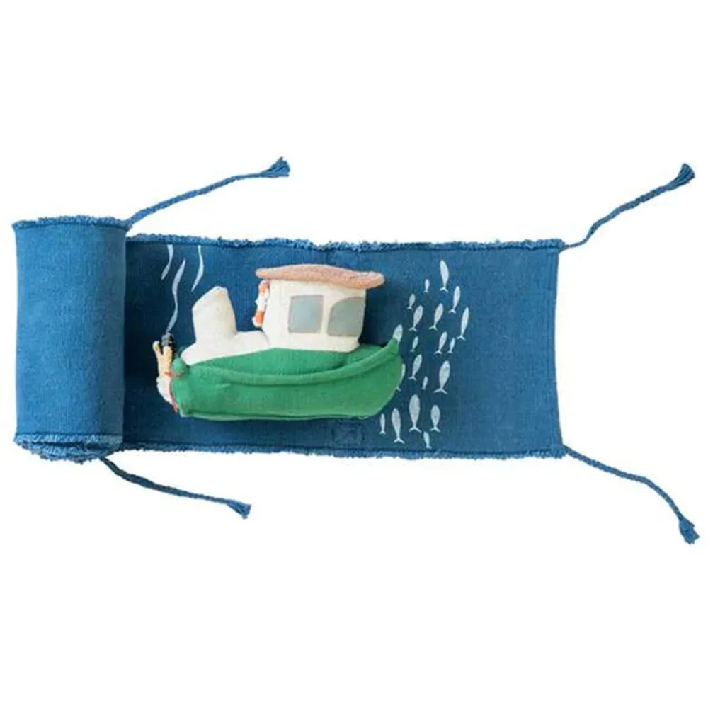Sea Clean Up Boat Ride & Roll Soft Toy