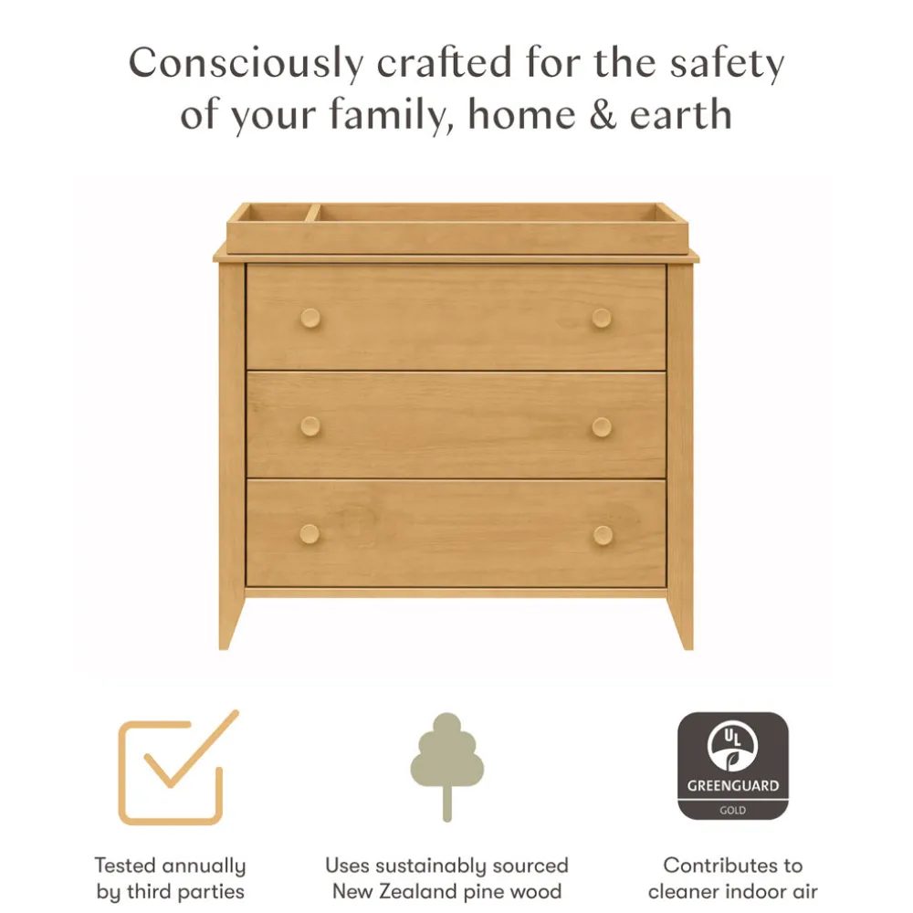Sprout 3-Drawer Compact Changer Dresser with Removable Changing Tray (42")