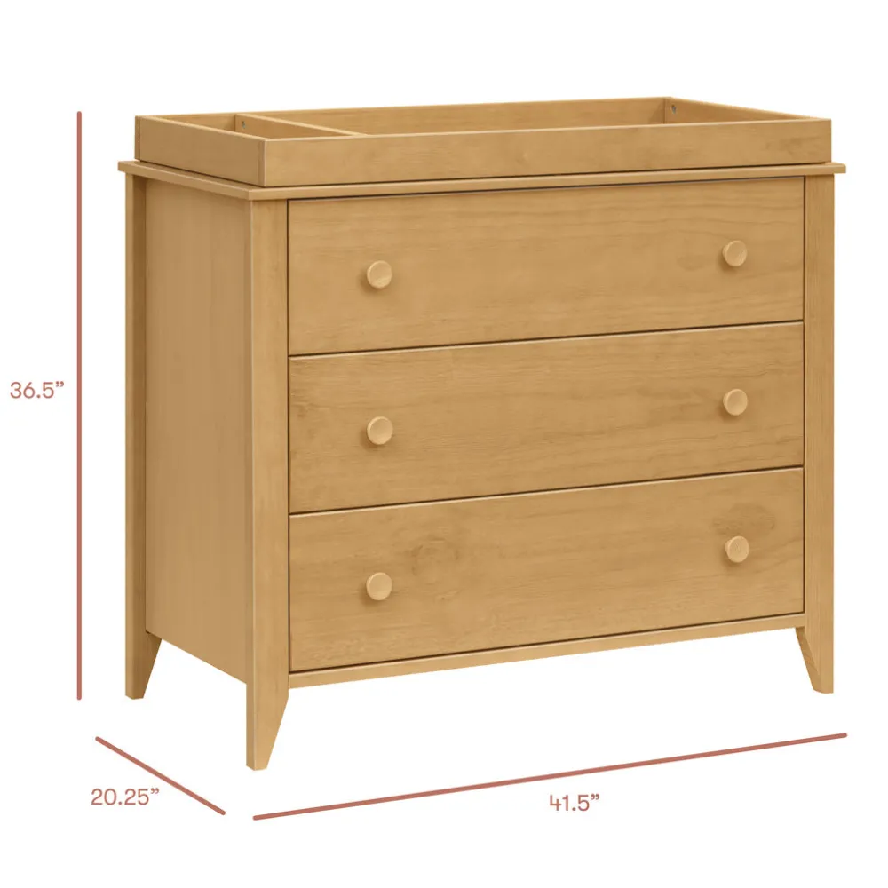 Sprout 3-Drawer Compact Changer Dresser with Removable Changing Tray (42")