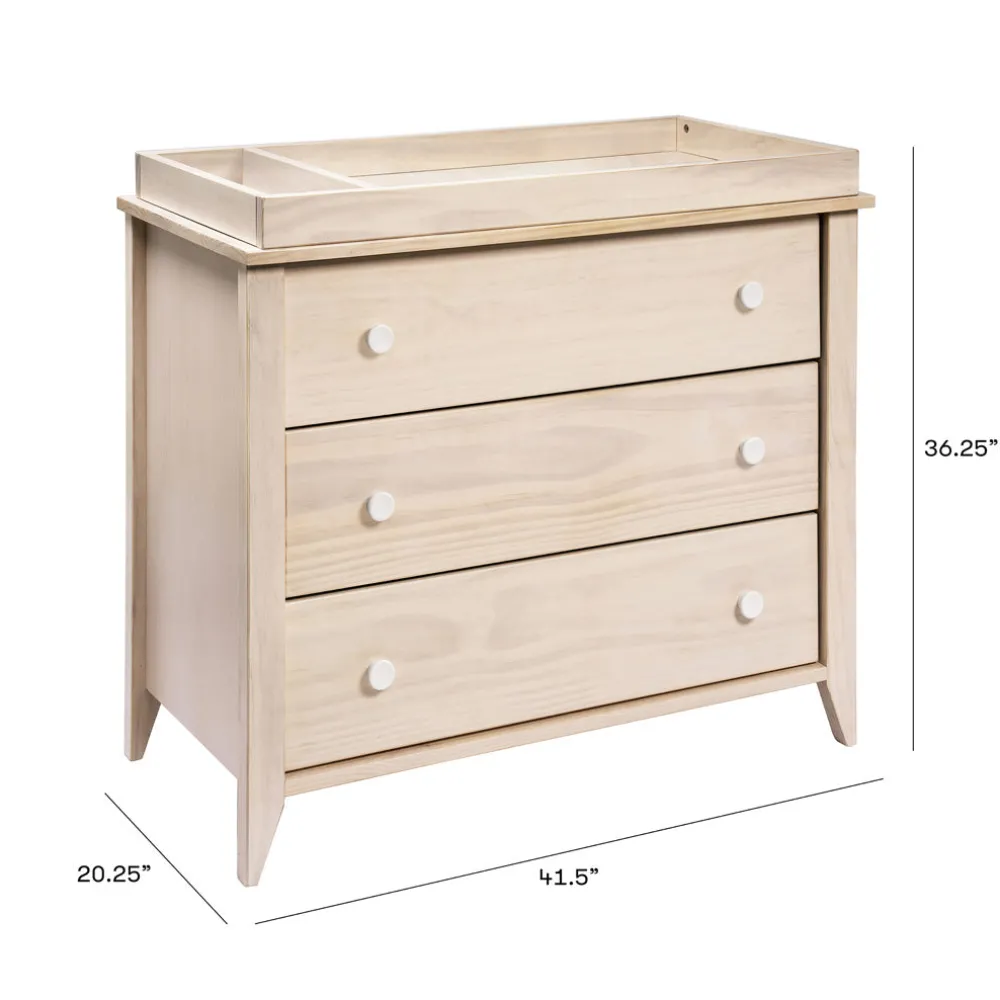 Sprout 3-Drawer Compact Changer Dresser with Removable Changing Tray (42")