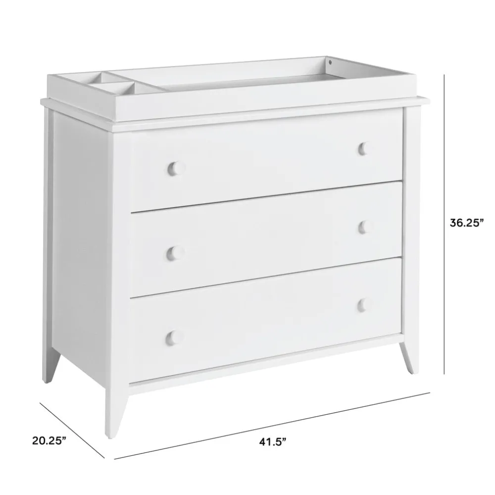 Sprout 3-Drawer Compact Changer Dresser with Removable Changing Tray (42")