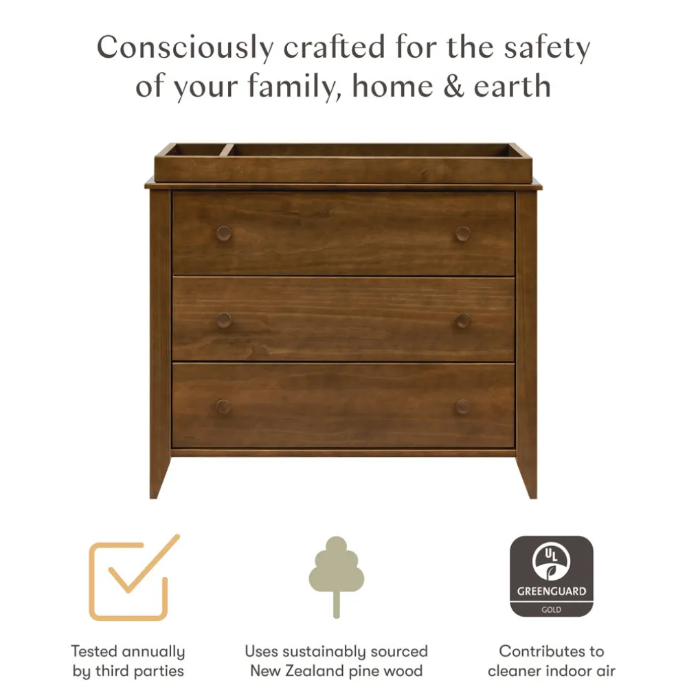 Sprout 3-Drawer Compact Changer Dresser with Removable Changing Tray (42")