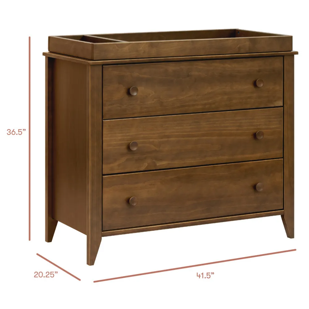 Sprout 3-Drawer Compact Changer Dresser with Removable Changing Tray (42")
