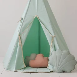 Teepee with Pompoms and Mat Set