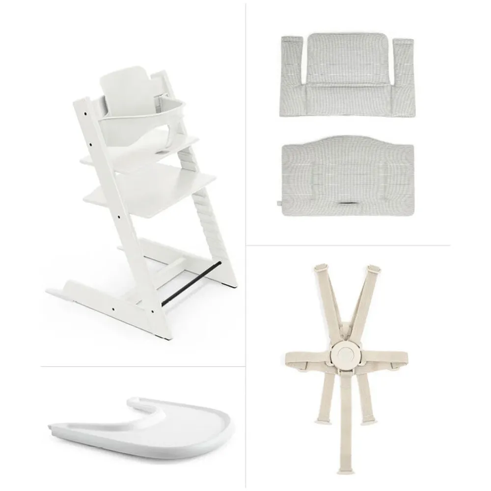Tripp Trapp High Chair² + Cushion & Tray Bundle