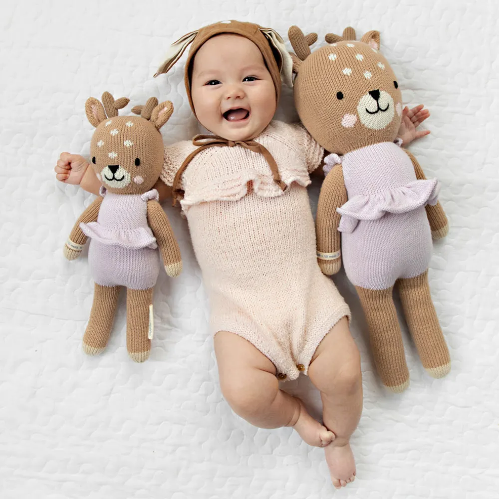 Violet The Fawn Hand-Knit Doll