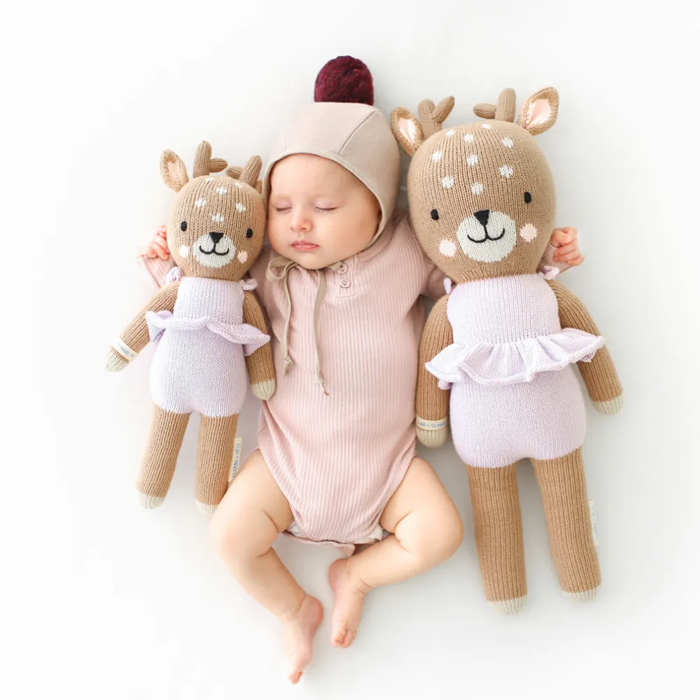 Violet The Fawn Hand-Knit Doll
